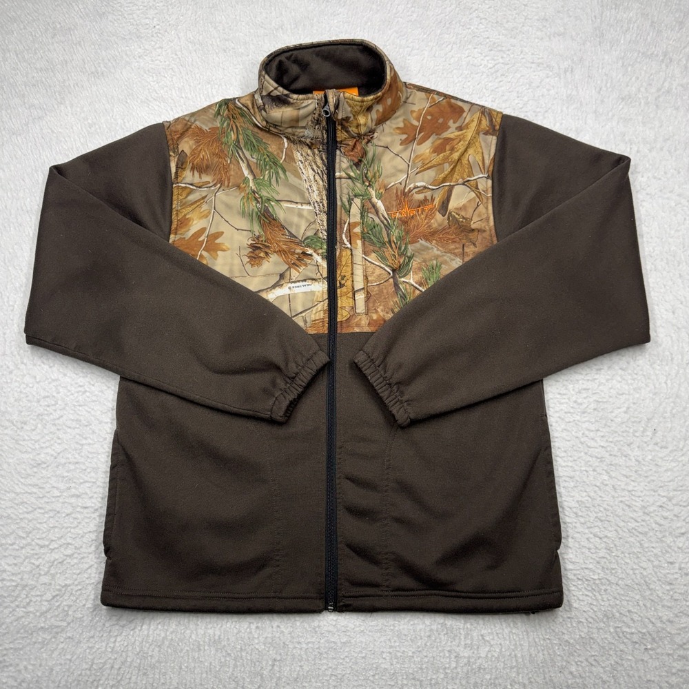 Habit Full Zip Softshell Camo and Brown Jacket Hunting Men's Size Medium‎